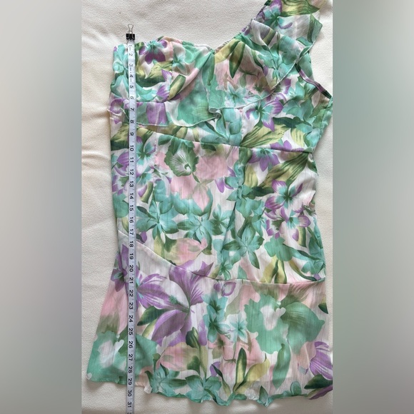 Floral One-Shoulder Dress 2/3X - Picture 13 of 14